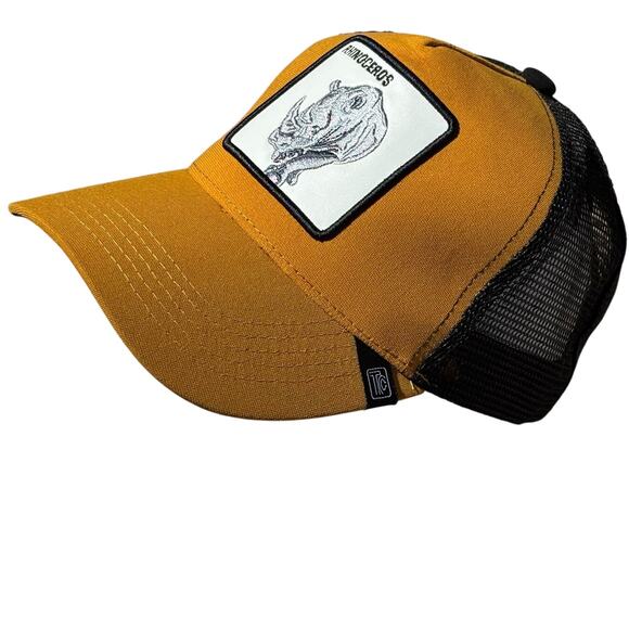 Yellow Rhinoceros Men's Hat - Picture 3 of 5
